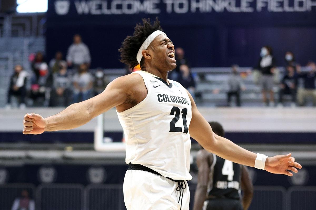 Colorado basketball beat Georgetown in the 2021 NCAA tournament on Saturday