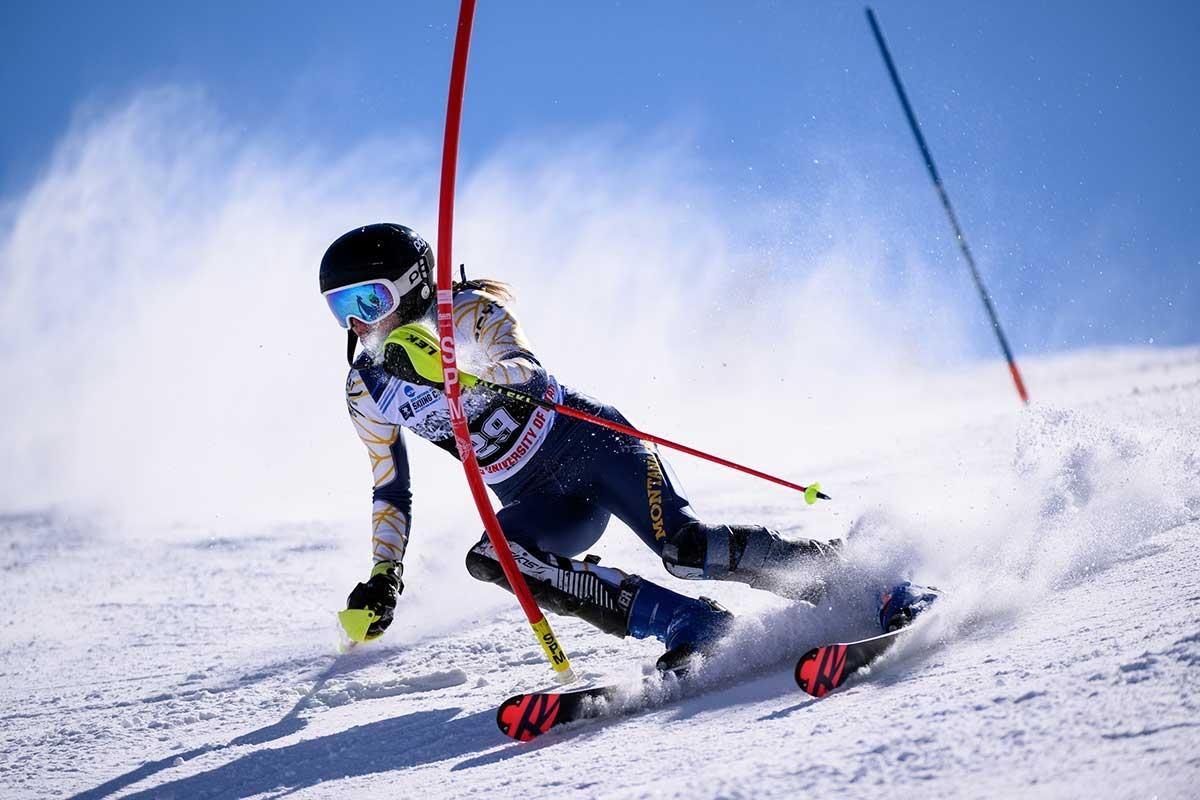 Brynne Hitchcock competes in 2022 for Montana State.