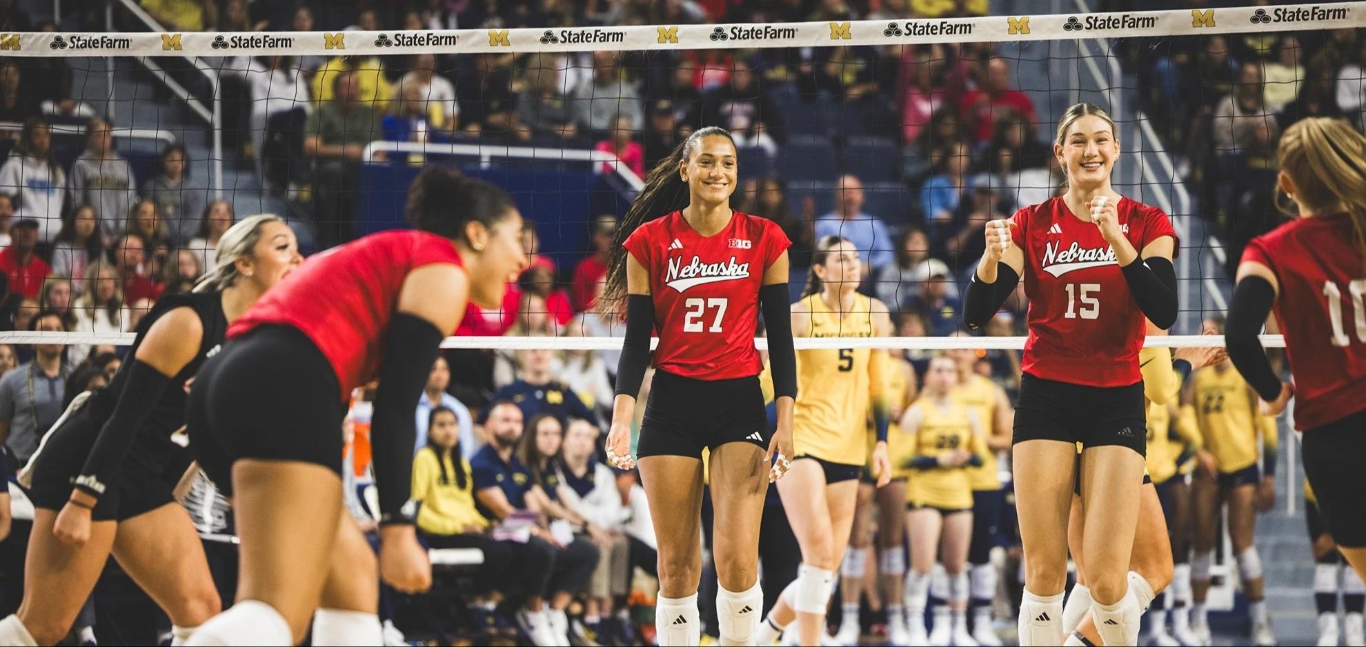 Nebraska volleyball at No. 1
