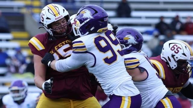 Michael Shimek was the DII football defensive player of the year.